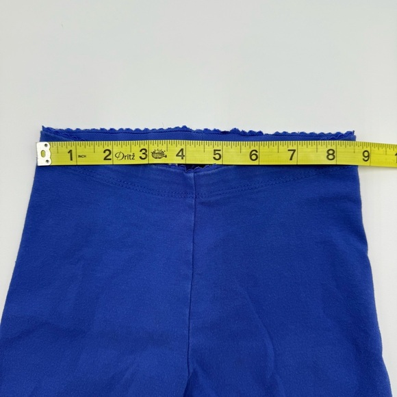 Tea Collection Girls Solid Leggings Royal Blue 5 Cotton Blend - Picture 3 of 6